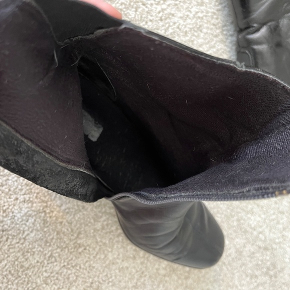 MUNRO Black Leather Ankle Heeled Boot Size 6.5 - Picture 7 of 13